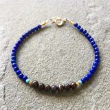 Mix & Match Stacking Bracelet 3: Lapis Lazuli & Boulder Opal