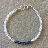 Mix & Match Stacking Bracelet 2: Moonstone & Kyanite