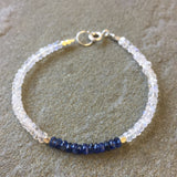 Mix & Match Stacking Bracelet 2: Moonstone & Kyanite