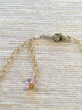 Collar Necklace - Sunshine Daydream (sapphires & pearls)