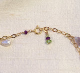 Just in Time for Mardi Gras (amethyst, garnet & pearl)