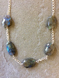 Statement Necklace - Ocean Moonlight (Labradorite)