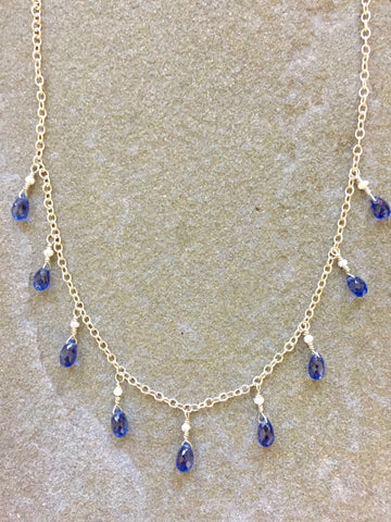 ZSold Out - Princess Necklace: Dark Blue Kyanite
