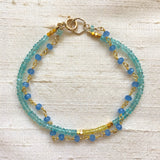 Mix & Match Bracelets: Set Sail (yellow sapphire & apatite)