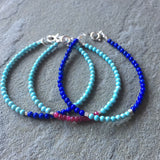 Mix & Match Stacking Bracelet 3: Lapis Lazuli & Turquoise